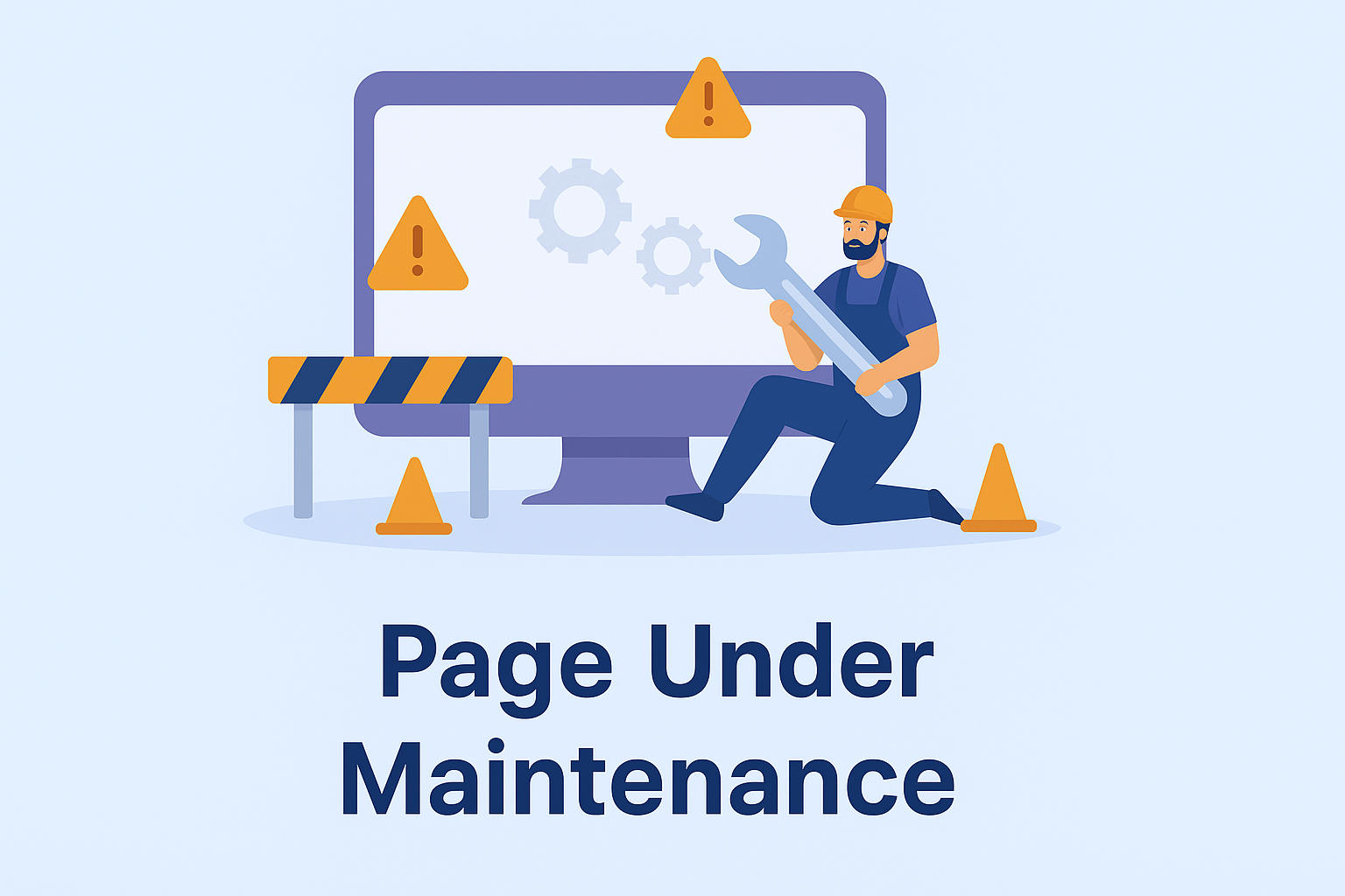 Page Under Maintenance Illustration